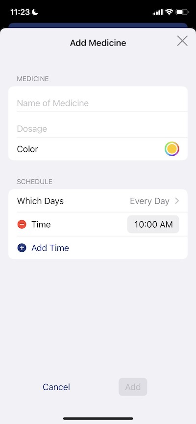Screenshot of NudgeHero App